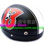 P.83 ABS Half Bol Cycling Open Face Motorcycle Matt Black # Red 13 Helmet Casco Casque & Goggles