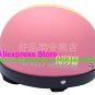 P.91 ABS Half Bol Cycling Open Face Motorcycle Matt Pink # Yellow Helmet Casco Casque & Goggles