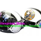A.11- 2 Unit ABS Half Bol Vespa Cycling Open Face Motorcycle Black + White Helmets & Goggles
