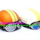 A.12- 2 Unit ABS Half Bol Vespa Cycling Open Face Motorcycle Orange + White Helmets & Goggles