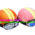 A.15- 2 Unit ABS Half Bol Vespa Cycling Open Face Motorcycle Matt Orange + Pink Helmets & Goggles