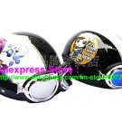 A.34- 2 Unit ABS Half Bol Vespa Cycling Open Face Motorcycle White + Black Helmets & Goggles
