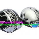 A.39- 2 Unit ABS Half Bol Vespa Cycling Open Face Motorcycle Black + Silver Helmets & Goggles