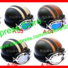 YH-998 6 Colors Leather Half Bol Cycling Open Face Motorcycle Open Face Helmet & Goggles Free