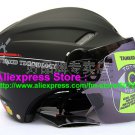 New Germany "Tanked 501" Half Vespa Motorcycle Open Face Racing Cycling Matt Black Helmet