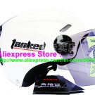 New Germany "Tanked 501" Half Vespa Motorcycle Open Face Racing Cycling White Helmet
