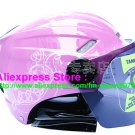 New Germany "Tanked 501" Half Vespa Motorcycle Open Face Racing Cycling Pink Helmet
