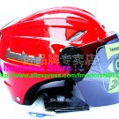 New Germany "Tanked 501" Half Vespa Motorcycle Open Face Racing Cycling Red Helmet