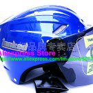 New Germany "Tanked 501" Half Vespa Motorcycle Open Face Racing Cycling Blue Helmet
