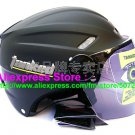 New Germany "Tanked 501" Half Vespa Motorcycle Open Face Racing Cycling Matt Black Helmet
