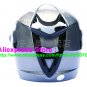 New Germany "Tanked 501" Half Vespa Motorcycle Open Face Racing Cycling Silver Helmet