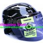 New Germany "Tanked 501" Half Vespa Motorcycle Open Face Racing Cycling Black Helmet