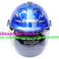 New Germany "Tanked 502" Half Vespa Motorcycle Open Face Racing Cycling Blue Helmet