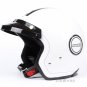H.06 Taiwan " HUA TAI " ABS Scooter Open Face Motorcycle White chequer "ANDES" Helmet & UV Goggles