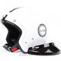 H.06 Taiwan " HUA TAI " ABS Scooter Open Face Motorcycle White chequer "ANDES" Helmet & UV Goggles