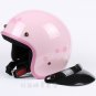 H.12 Taiwan " EVO " ABS Cycling Open Face Casco Motorcycle Pink "Hello Kitty" Helmet & UV Goggles