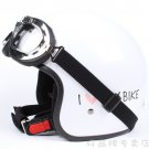 H.13 aiwan " EVO " ABS Cycling Open Face Casque Motorcycle White " MY BIKE " Helmet & UV Goggles