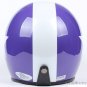H.20 Taiwan " SYC " ABS Open Face Helm Motorcycle Gloss Purple # White Star Helmet & UV Goggles