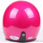 H.23 Taiwan " SYC " Retro ABS Open Face Motorcycle Full Gloss Peach Red Helmet & UV Goggles