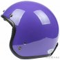 H.24 Taiwan " SYC " Retro ABS Bicycle Half Face Motorcycle Full Gloss Purple Helmet & UV Goggles