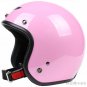 H.29 Taiwan " SYC " ABS Scooter Casco Open Face Motorcycle Full Gloss Pink Helmet & UV Goggles