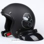 H.45 Taiwan " EVO " OFF Road Open Face Casco Motorcycle "B.DUCK" Matt Black Helmet & UV Goggles
