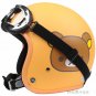 H.92 Taiwan "HUA TAI" OFF Road Casco Motorcycle Rilakkuma Bear Matt Orange Helmet & UV Goggles