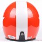 H.111 Taiwan " SYC " Scooter Half Face Motorcycle Bright ORANGE # White Star Helmet & UV Goggles