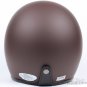 H.118 Taiwan " SYC " Scooter Half Face Motorcycle Matt Brown Coffee Helmet & UV Goggles