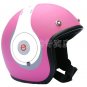 H.120 Taiwan " EVO " Scooter Half Face Motorcycle " e earphone HD" Matt Pink Helmet & UV Goggles