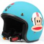 H.127 Taiwan "EVO" Scooter Casque Open Face Casco Motorcycle "Monkey" Matt Blue Helmet & Goggles