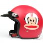 H.129 Taiwan "EVO" Scooter Casque Open Face Casco Motorcycle "Monkey" Matt Red Helmet & Goggles