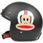 H.130 Taiwan "EVO" Scooter Casque Open Face Casco Motorcycle "Monkey" Matt Black Helmet & Goggles