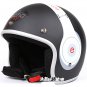 H.134 Taiwan "EVO" Casco Scooter Open Face Motorcycle " e earphone " Matt Black Helmet & UV Goggles