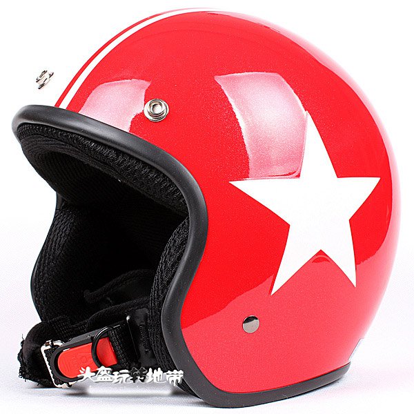 H.148 Taiwan " EVO " Casco off road Casque Motorcycle Gloss Red White