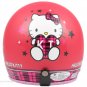 H.150 Taiwan " EVO " Scooter Casco Helm Motorcycle " 76 Hello Kitty " Matte Red Helmet & Goggles