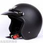 H.163 Taiwan " EVO " Cycling Scooter Open Face Casco Motorcycle Matt Black Helmet & Goggles