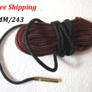 6MM / 243 Caliber Bore Snake Gun Cleaning Pistol Shotgun Cleaner Hunting Rifle #12
