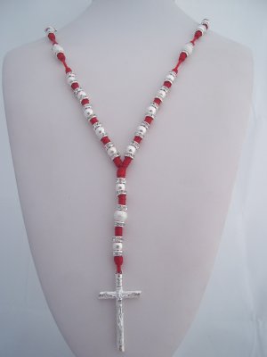 Rosario Sinaloense De Plata Rojo/Red (RS009)