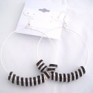 Basketball Wives Earrings , Aretes Alterados  A005(Black/Negro)