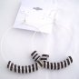 Basketball Wives Earrings , Aretes Alterados  A005(Black/Negro)