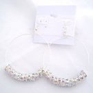 Basketball Wives Earrings , Aretes Alterados  A005(ClearAB/Tornazol)