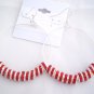 Basketball Wives Earrings , Aretes Alterados  A005(Red/Rojo)