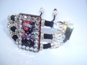Pulsera De Ed Hardy Plateada / Silver Ed Hardy Bracelet (P3013)