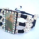 Pulsera De San Judas De Plata Saint Jude (P3020)