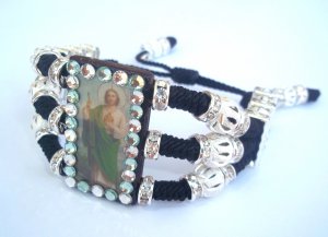 Pulsera De San Judas De Plata Saint Jude (P3020)