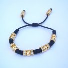 Pulsera Dorada / Gold Plated Bracelet (P005) (Black)