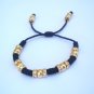 Pulsera Dorada / Gold Plated Bracelet (P005) (Black)