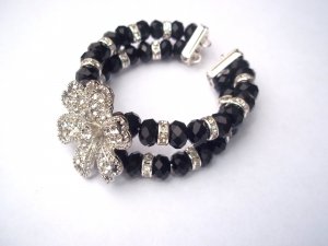 Pulsera Para Mujer De Crystal (PA002)(Black)