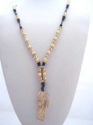 Rosario San Judas De Oro Laminado /Bimetal 14kt (OL007)